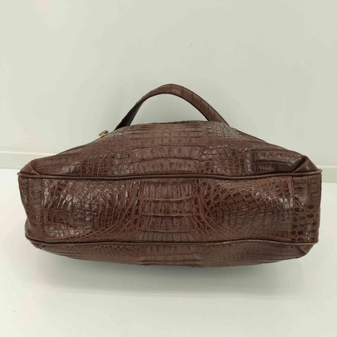 SANPHO  クロコダイルレザーハンドバッグ レディース